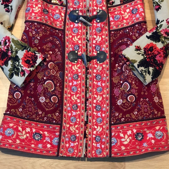 Elevenses Anthropologie Karelia Faux Fur Coat Sz 6 - Picture 5 of 8